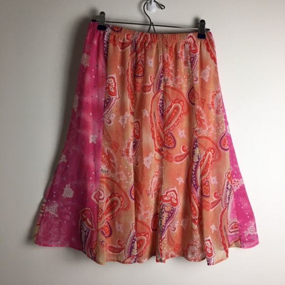 Notations Missy Easter Group Skirt Peach - Picture 9 of 13